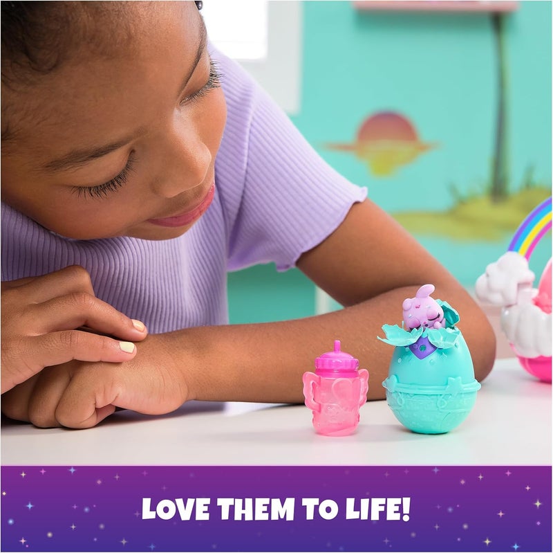HATCHIMALS Alive, Neon Rainbow Spring Basket Toy (Styles May Vary), 3 Self-Hatching Easter Eggs, Gifts & Stocking Stuffers for Girls & Boys Ages 3 & up - Image 4